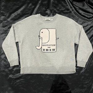 Maison Kitsune Elephant sweater Small Paris gray